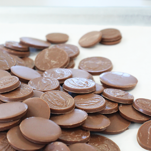 Vermont Nut Free Chocolates - Chocolate Coins - Package of 12: Milk