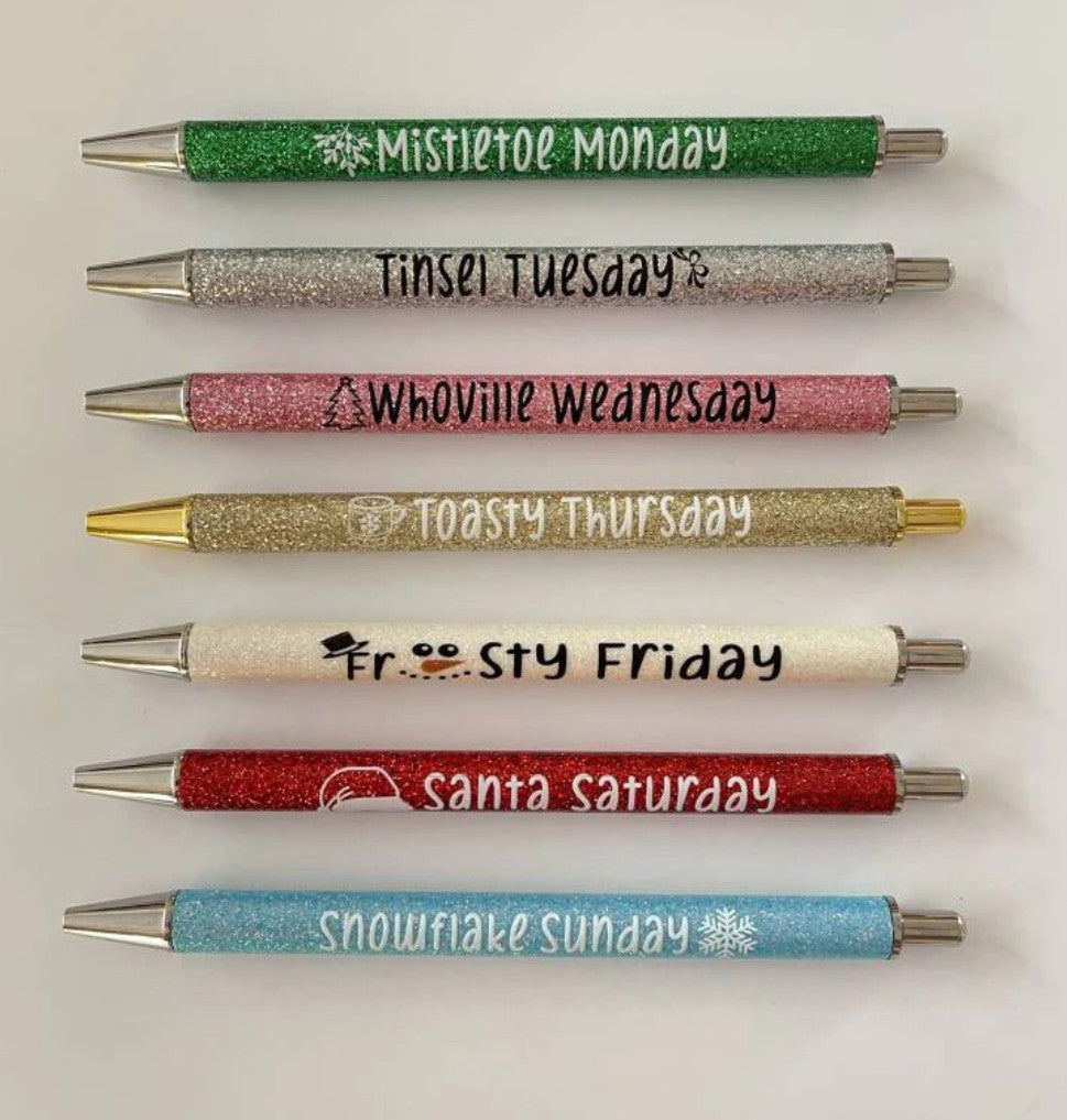 Days of the week: Pen Set