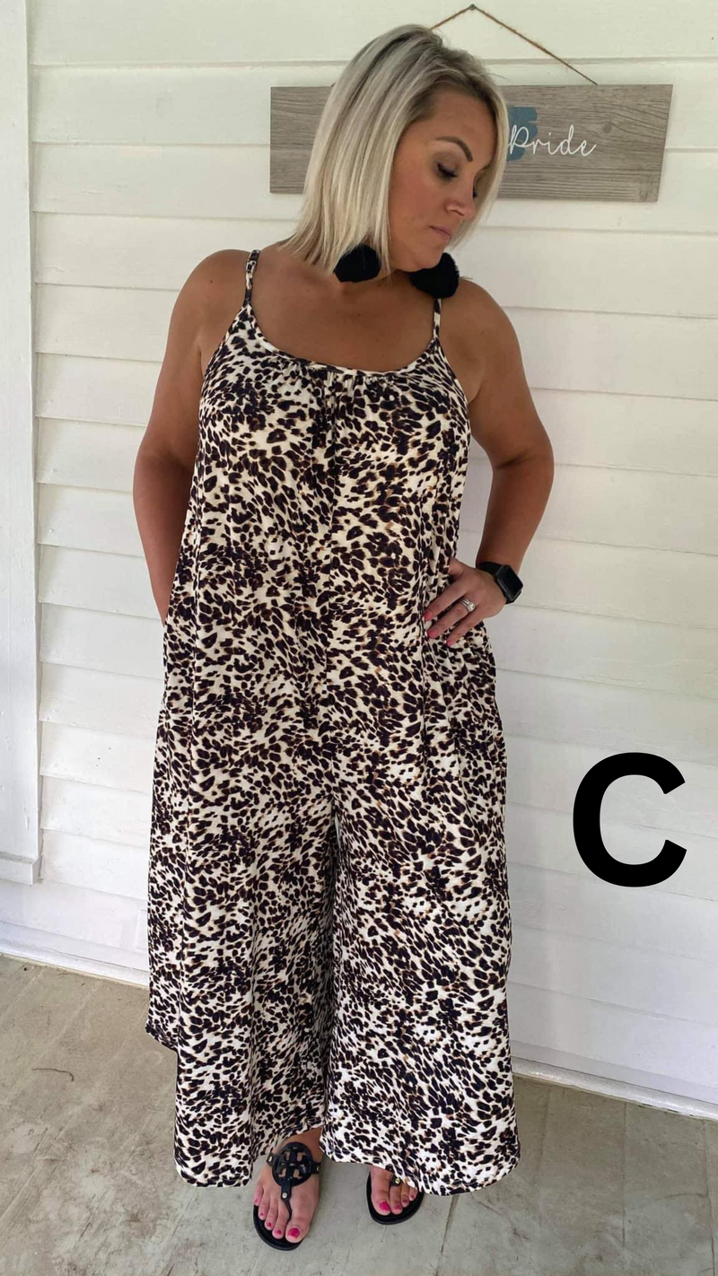 Preorder: Relaxed Fit Jumpsuit In Assorted Prints Womens