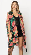Preorder: All Over Floral Print Kimono In Two Colors Womens