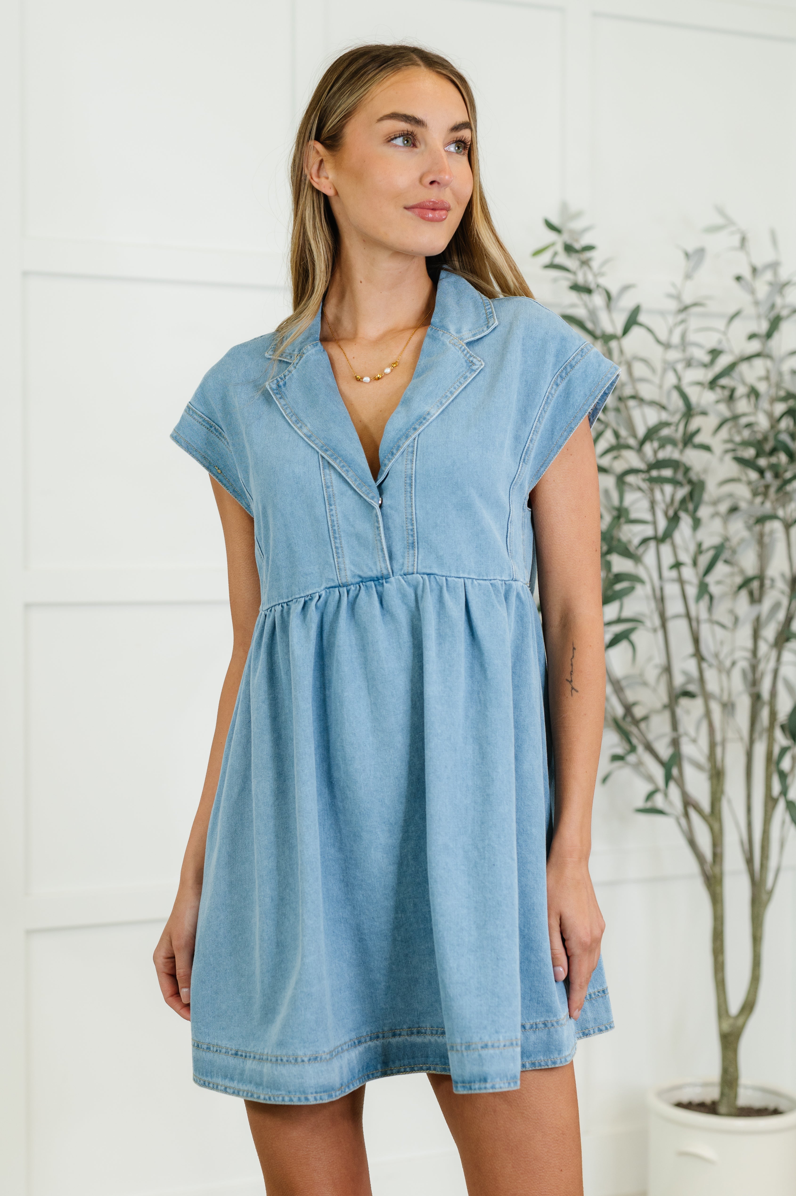 First Rodeo Denim Dress Large
