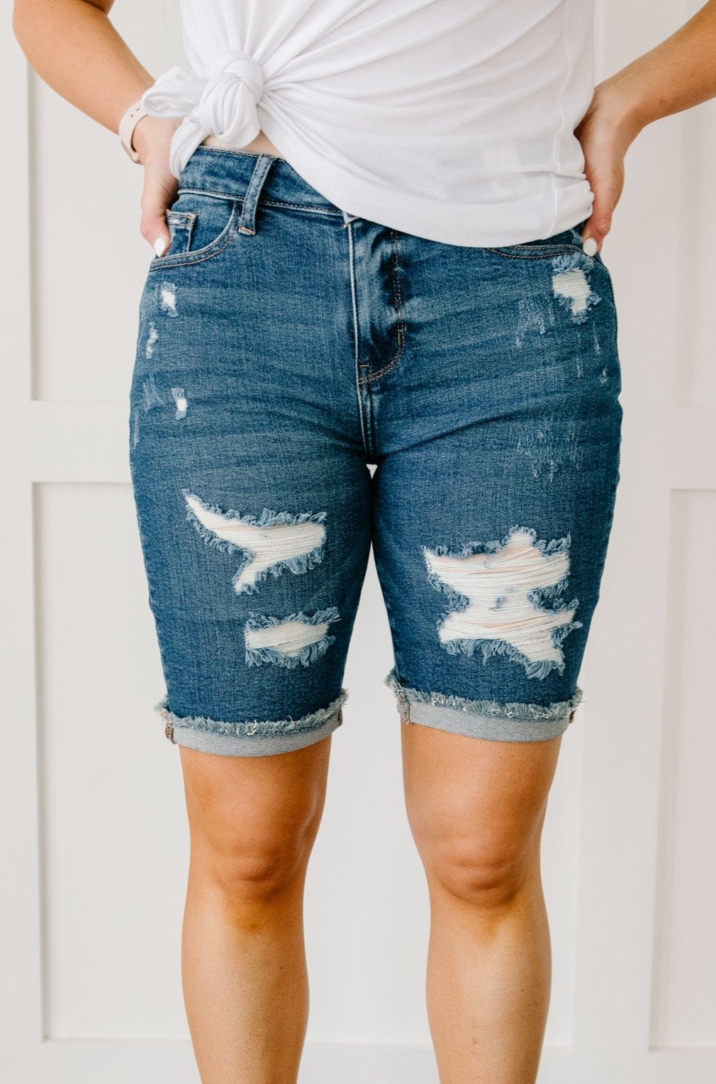 Longer Lengths Bermuda Shorts – SidePony Boutique