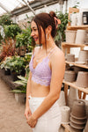 So This Is Love Bralette In Lavender Womens