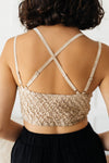 Live In Lace Bralette In Taupe Womens