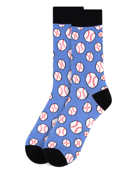 Men's Novelty Sock - Baseball