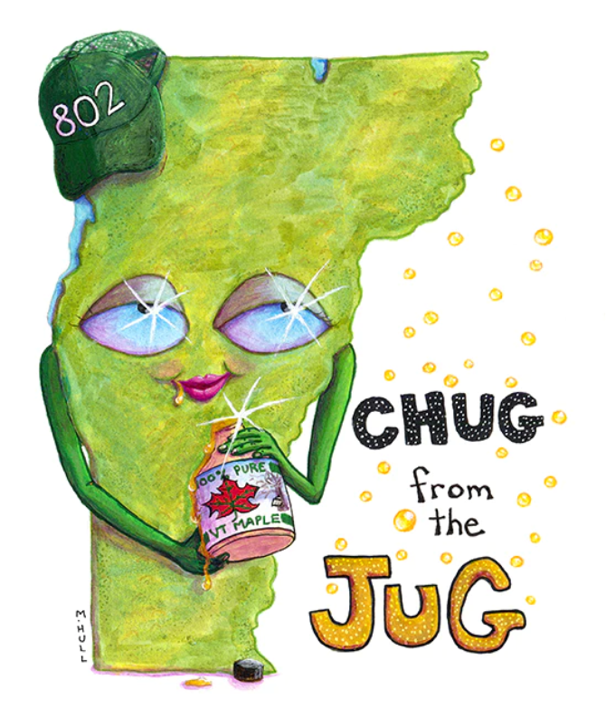 Martha Hull - Chug From The Jug Greeting Card