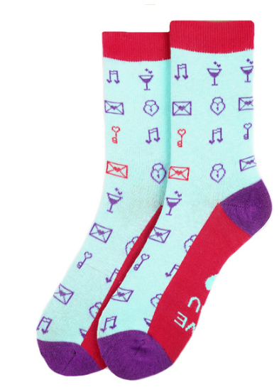 Women's Novelty Socks: Symbols