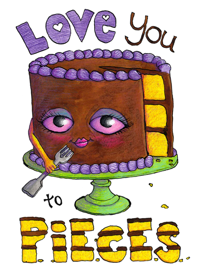 Martha Hull Love You to Pieces Greeting Card