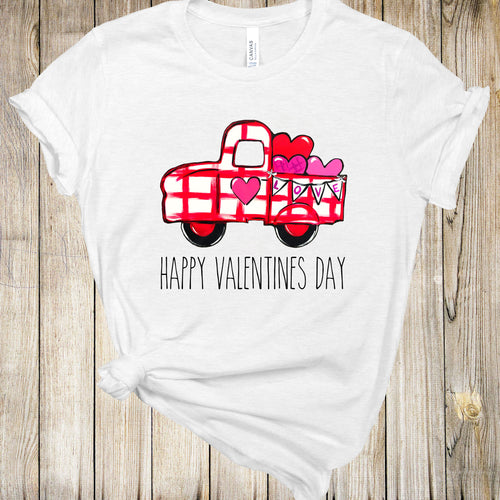 Graphic Tee - Red Plaid Truck