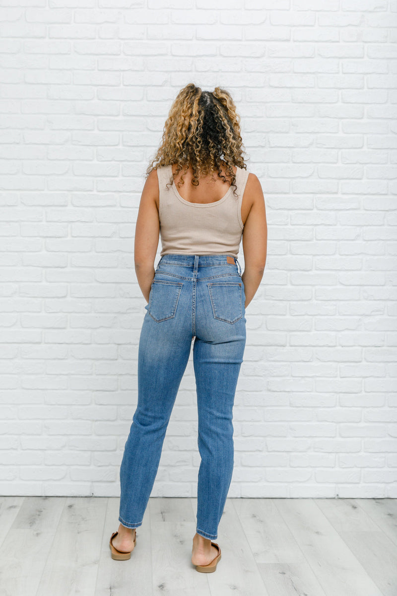 High Waist Slim Fit Jeans Womens