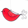 Bird Sun Catcher Ornament: Red