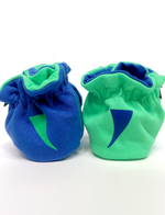Pals Socks - T-Rex & Triceratops Dinosaurs Non-Slip Baby Booties: 12-18 Months