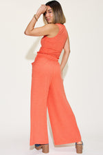 Ribbed Tank and Wide Leg Pants Set*