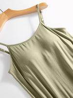 Scoop Neck Midi Cami Dress with Bra*