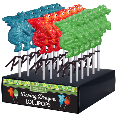 Dragon Glitter Lollipops
