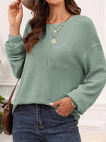 Round Neck Long Sleeve T-Shirt*