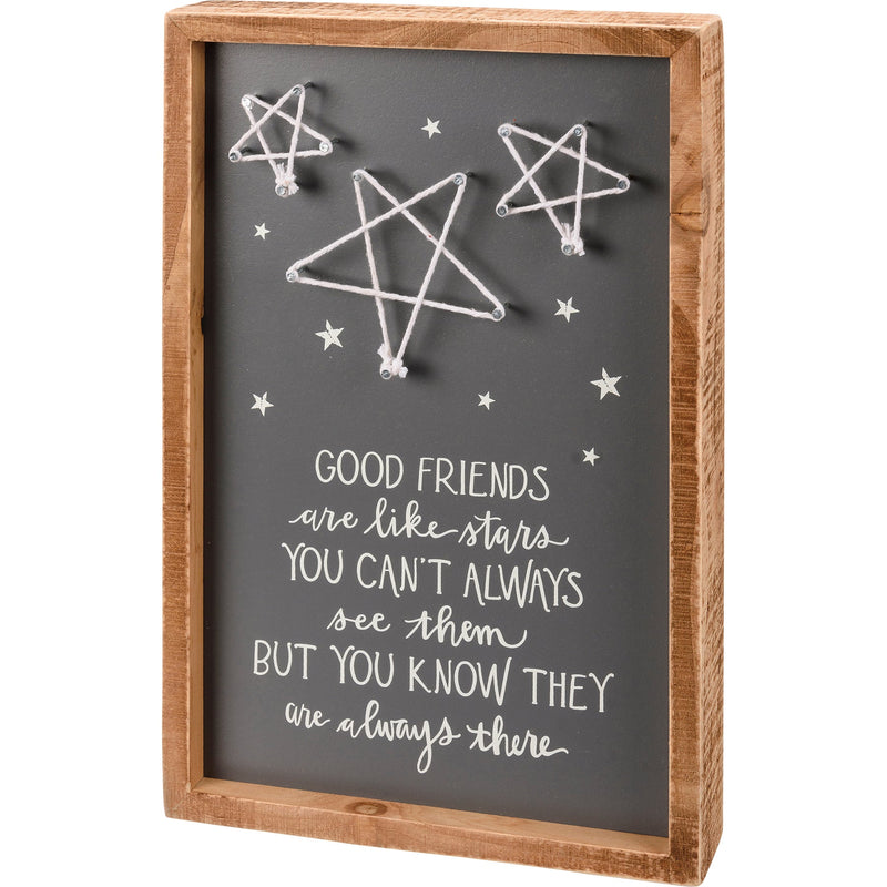 Good Friends Are Like Stars Inset String Art