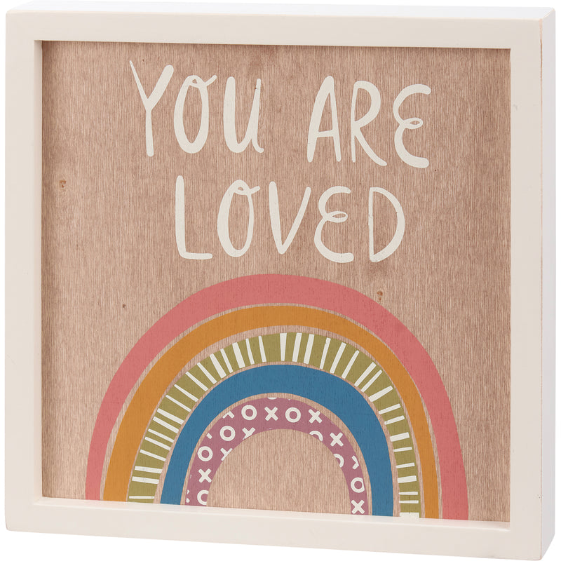 You Are Loved Inset Box Sign