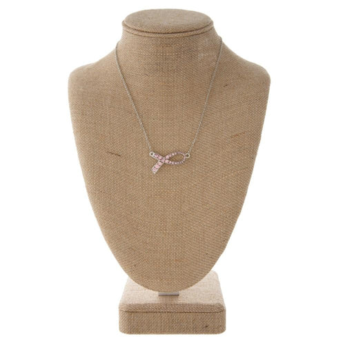 Necklace Breast Cancer Ribbon