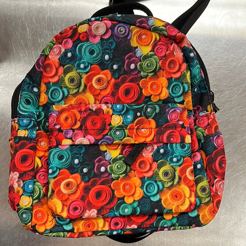 Mini Backpack - Handmade Flowers