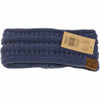 C.C Beanie - Solid Ribbed Headwrap - Dk. Denim