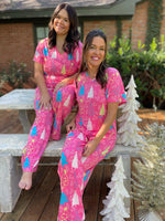 Pink Trees Pajama Set