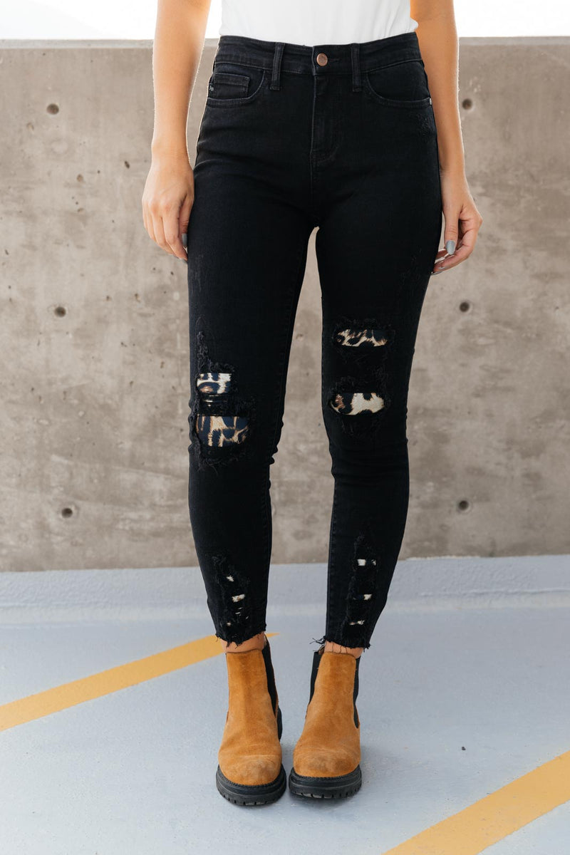 Into The Wild Distressed Skinny Jeans Womens