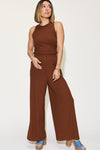 Ribbed Tank and Wide Leg Pants Set*