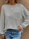 Round Neck Long Sleeve T-Shirt*