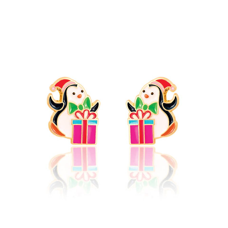 Girl Nation - Penguin Surprise Stud Earrings