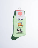 Women's Trash Panda Racoon Crew Socks