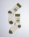 Women's Olive Me Loves Olive You Crew Socks