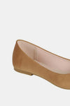 Pointy Toe Slip On Flat Loafers in Camel