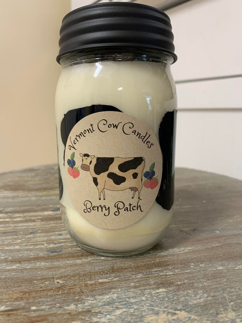 Vermont Cow Candles: Berry Patch 16Oz