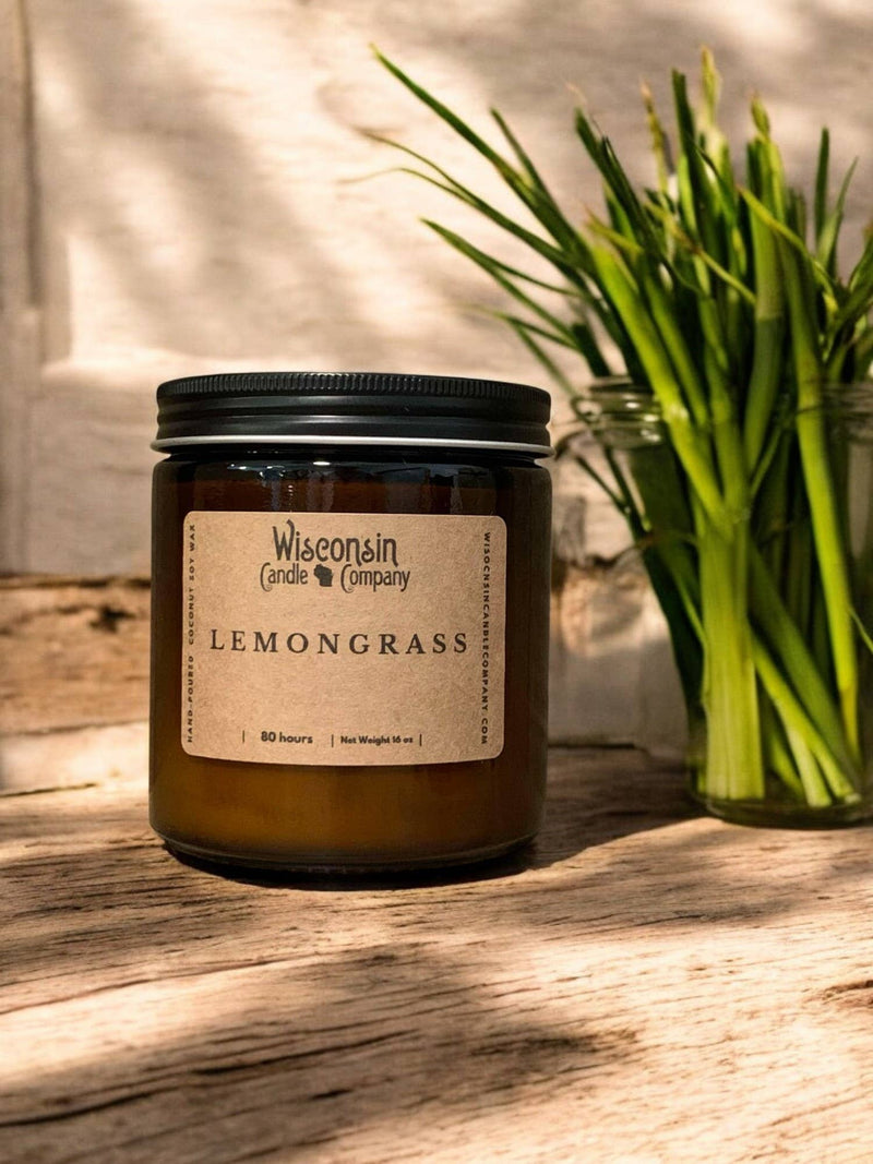 Wisconsin Candle Company - Lemongrass 8 oz Jar