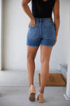 Rory High Rise Denim Shorts Womens