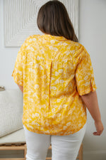 Clementine Floral Button Up Blouse Womens