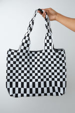 Checkerboard Lazy Wind Big Bag Womens