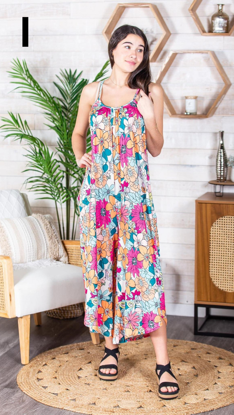 Preorder: Relaxed Fit Jumpsuit In Assorted Prints Womens