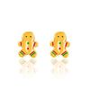 Girl Nation - Gingerbread Man Cutie Stud Earrings