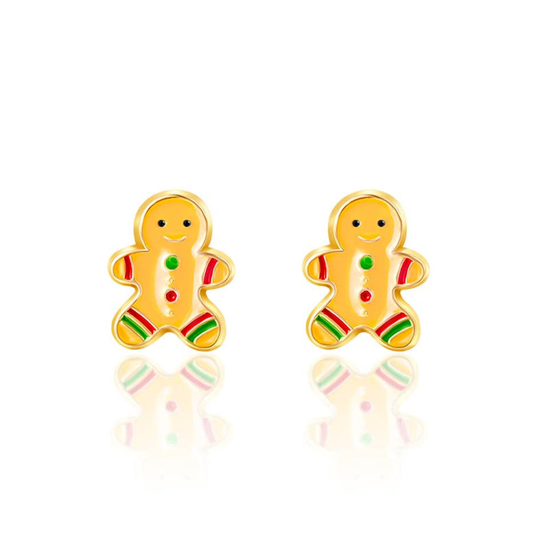 Girl Nation - Gingerbread Man Cutie Stud Earrings