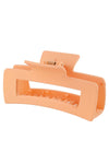 Rectangular Large Hair Clip - Pink