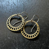 Jennifer Kahn Jewelry - TINY Lotus Root Earrings in Brass- petite and sweet!