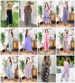 Preorder: Relaxed Fit Jumpsuit In Assorted Prints Womens