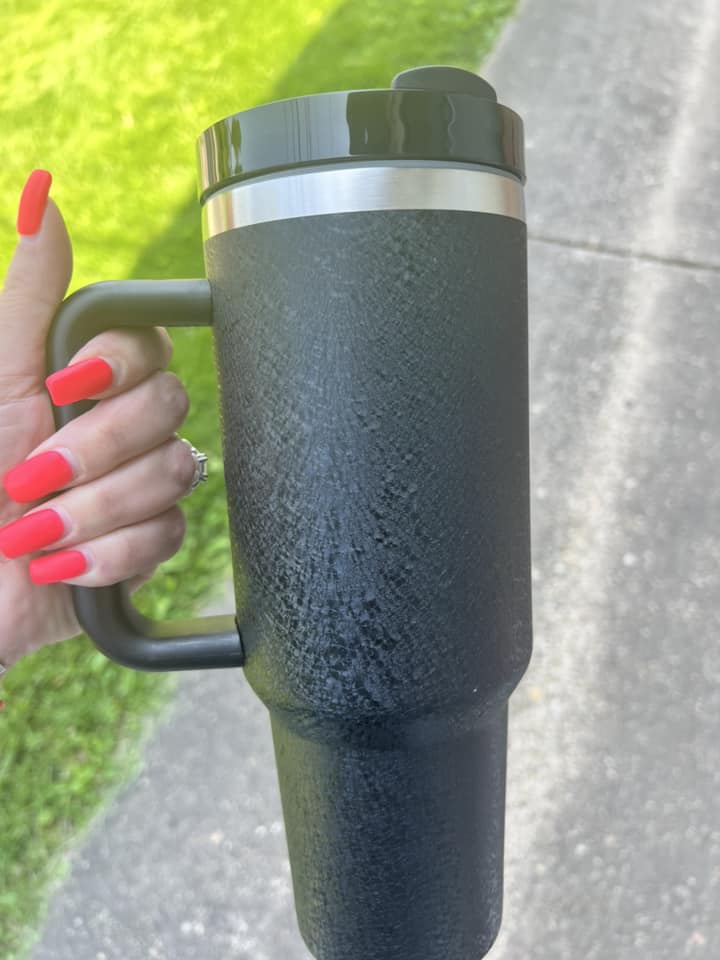 Insulated Tumblers - Black Crackle