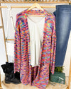 Janet Long Cardigan - Rainbow Mix