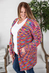 Janet Long Cardigan - Rainbow Mix