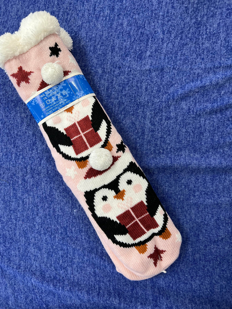 Sherpa Socks - Gifting Giving Peguins