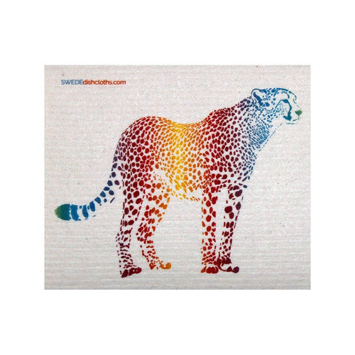 Swededishcloths - Swedish Dishcloth Colorful Cheetah Spongecloth