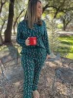 Candy Cane Pajama Pants Set